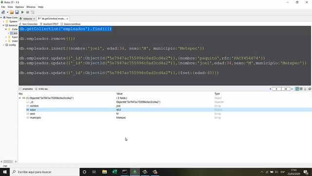 Tutorial MongoDB 4.2 Parte 4- Modificaciones  $set Y $unset