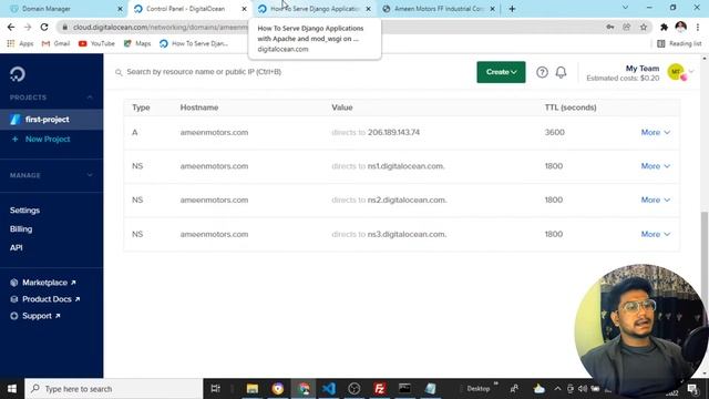#3.Reactjs-Django Project Hosting |How to host on Digital Ocean|Buying Domain on Godaddy | Free SSL смотреть онлайн