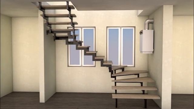 Проект металлической лестницы "Люберцы" смотреть онлайн