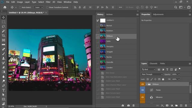 Cyberpunk Aesthetics Photoshop Actions смотреть онлайн
