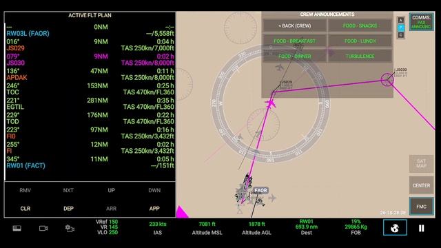 RFS - Real Flight Simulator -Johannesburg To Cape Town|Full Flight|Airbus A340-600|FULLHD||RealRout