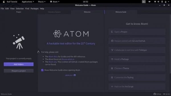 How to Install ATOM [Text Editor] Kali Linux 2022
