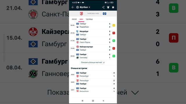 Прогноз Ян Регенсбург- Гамбург,14 05 23г + смотреть онлайн