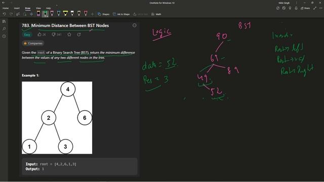Minimum Distance between BST Nodes || Q. 783 || C++ || Python || Java || LeetCode Daily Challenges смотреть онлайн