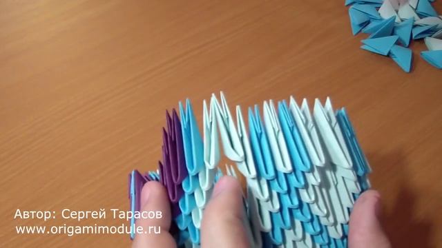 Модульное оригами лебедь. Modular origami Swan. Оригами лебедь. часть 2 смотреть онлайн