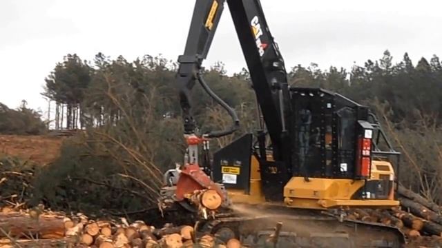 Harvester CAT 320D FM with Log Max 7000C Processor Head смотреть онлайн