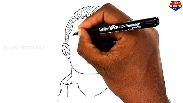 ⚽ Cristiano Ronaldo drawing easy from 5 dots - Famous football player ronaldo drawing easy for kids смотреть онлайн