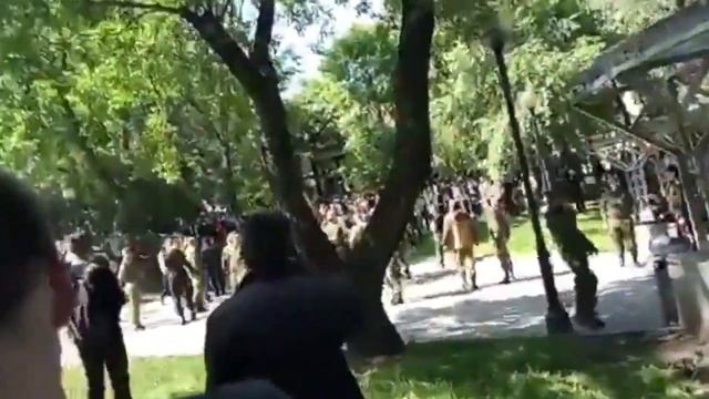 Казаки избивают протестующих смотреть онлайн
