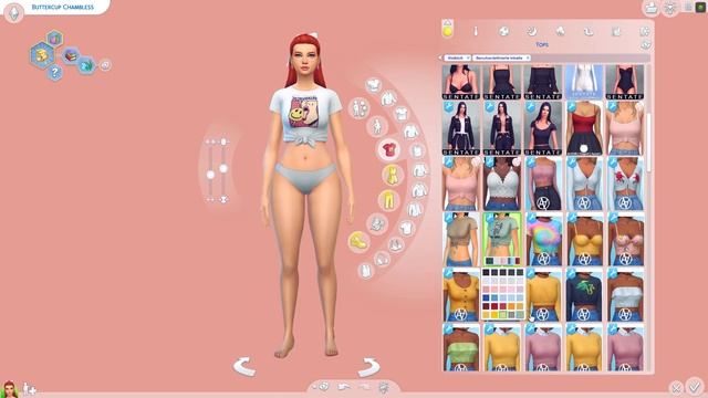 Create a new Sim + CC Liks ~ The Sims 4: Create a Sim смотреть онлайн
