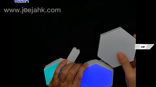 Tuya wifi smart hexagon light panels with music sync works with Amazon Alexa and Google Assistant смотреть онлайн