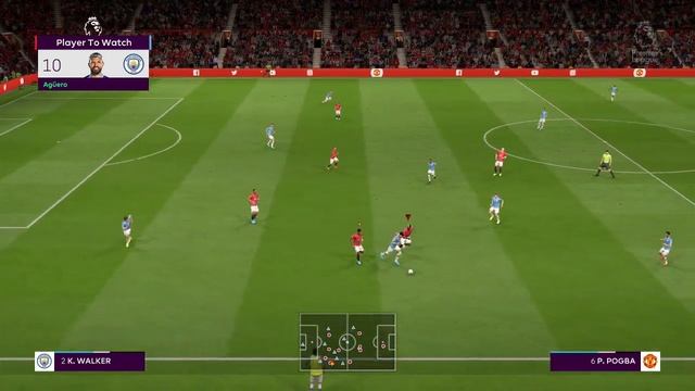 FIFA 20 - Manchester United Vs Manchester City - (PS4 GAMEPLAY) смотреть онлайн