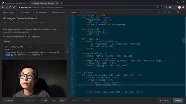 Leetcode 128 Longest Consecutive Sequence смотреть онлайн