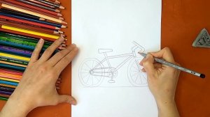 Как нарисовать велосипед. Онлайн-школа рисования «Малевашки»