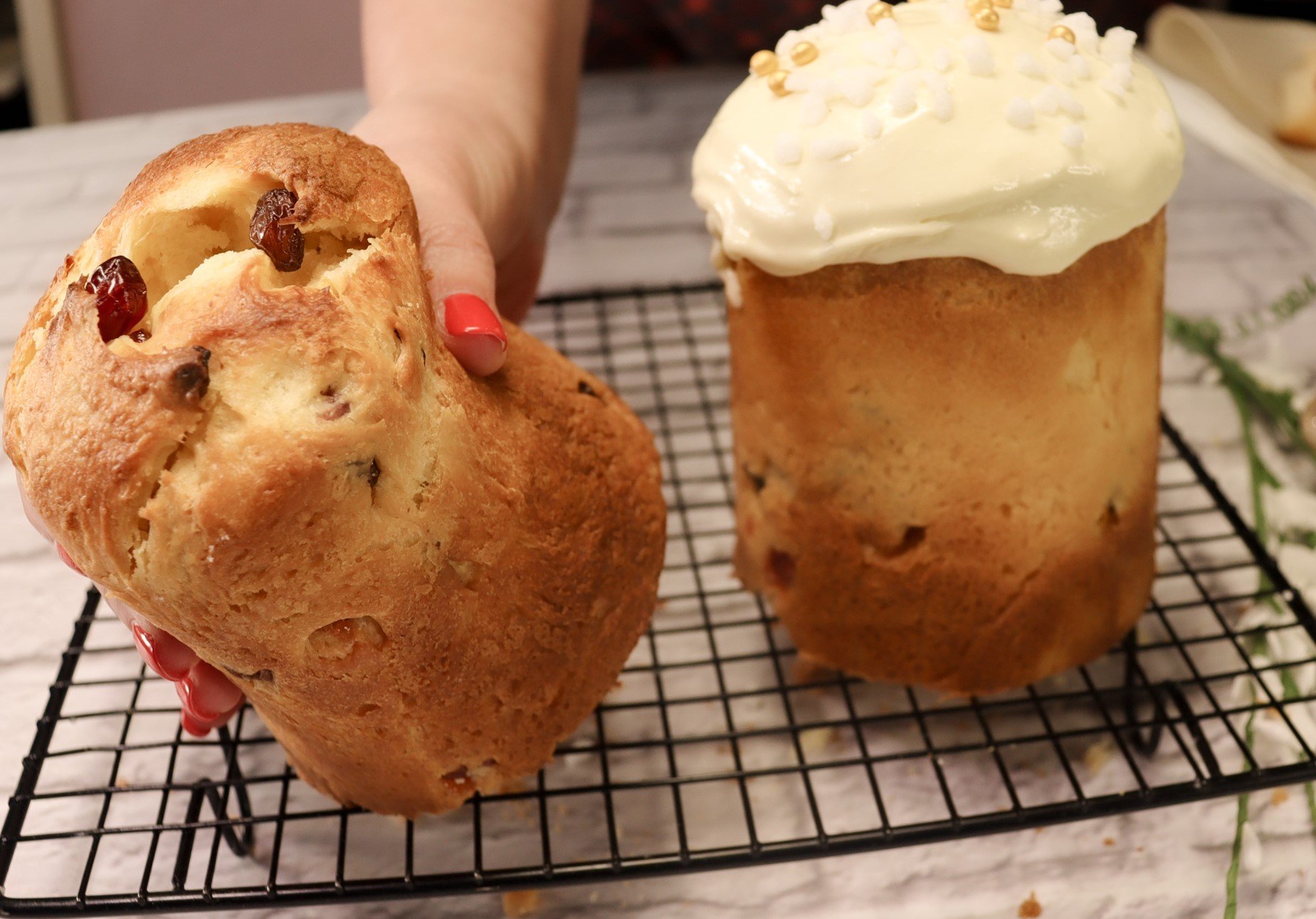ПАСХАЛЬНЫЙ Кулич БЕЗ ВОЗНИ ВЛАЖНЫЙ И ВОЗДУШНЫЙ .ВОЛОКНИСТОЕ тесто и красивая глазурь смотреть онлайн