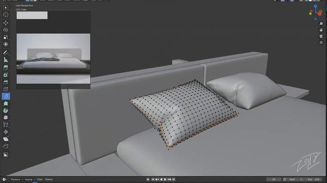 modeling bed blender 2.82 2.83 Blender tutorial смотреть онлайн