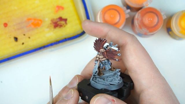 Painting Gotrek Pt. 4 - How to paint red hair & beards - Miniature painting tutorial смотреть онлайн
