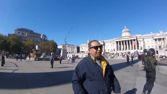 Trafalgar Square in the City of Westminster, Central London смотреть онлайн