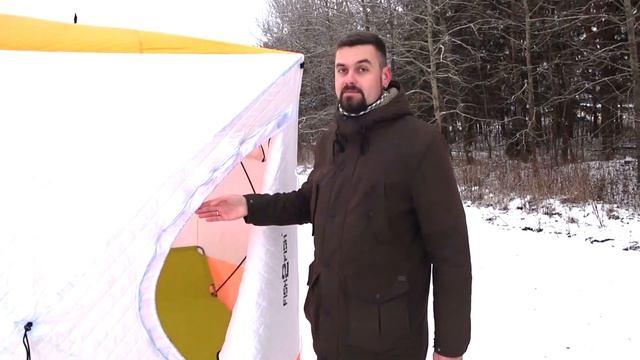 Зимняя палатка автомат КУБ Fish2Fish с утеплителем и без / Установка и обзор смотреть онлайн