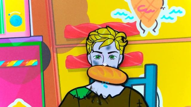 Paper Dolls Dress Up - Poor Daughter-in-law Elsa ICE Vs Catnoir Family Dress - Barbie Story & Craft