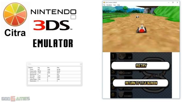 Citra 3DS Emulator - Family Kart 3D Ingame Vertex Shader JIT смотреть онлайн