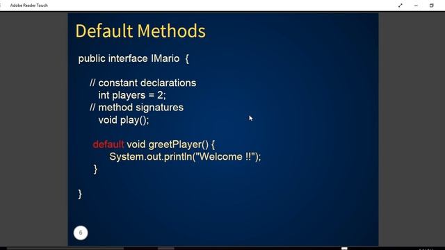 Java default method смотреть онлайн