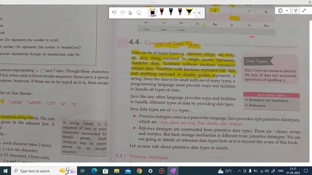 Class 9th Java I I Data Type I l Int char double смотреть онлайн