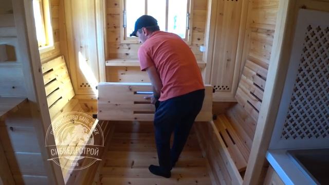 Баня-бочка в которой можно жить! Баня-бочка из кедра с кухней,душем и спальным местом смотреть онлайн