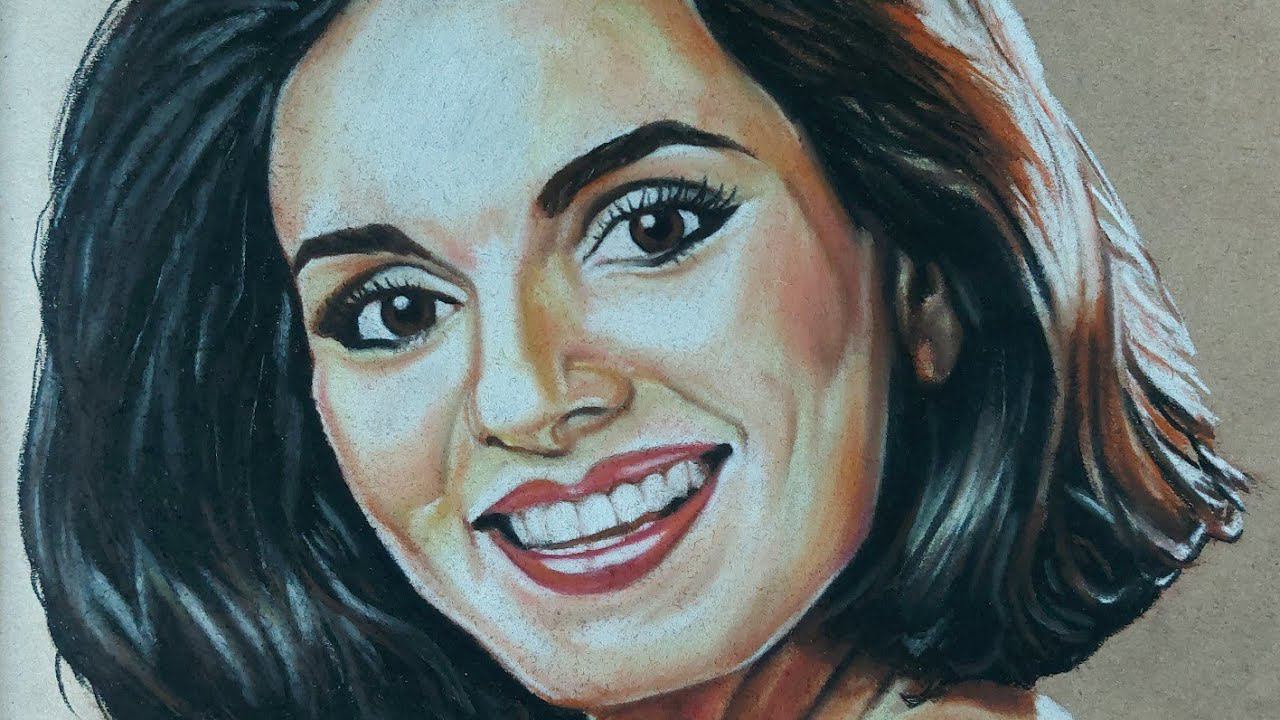 Портрет Нирджи Бханот/Portrait of Neerja Bhanot /Retrato de Neerja Bhanot