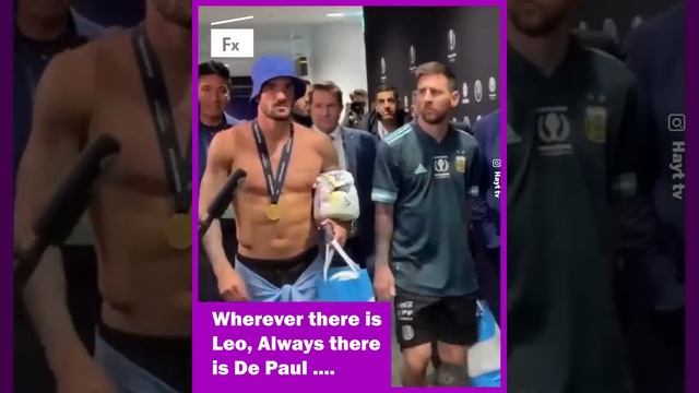 Rodrigo De Paul Reaction On Why He's Always With Lionel Messi In Argentina | Foot X смотреть онлайн