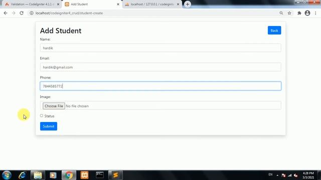 PHP CodeIgniter 4 - Basic CRUD operation with MySQL Database with example| Codeigniter 4 CRUD смотреть онлайн