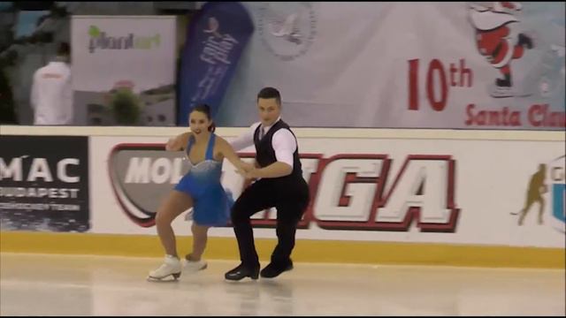 Llah Fear & Lewis Gibson - Short Dance at the Santa Claus Cup, Budapest December 2016 смотреть онлайн