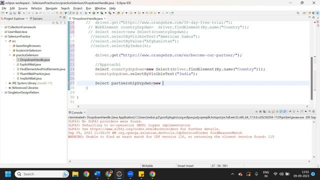 Session-13 | How to handle dropdown in selenium WebDriver using Java | Select class смотреть онлайн