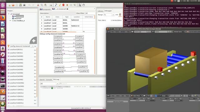 Beremiz Modbus TCP Blender writing variable coil and register смотреть онлайн