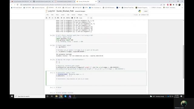 Gurobi Shortest Path смотреть онлайн
