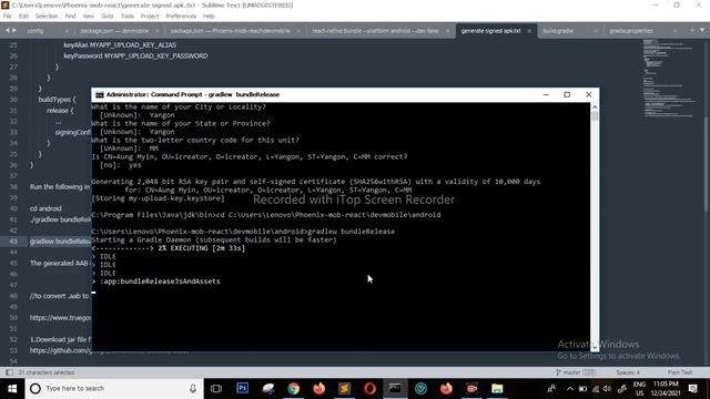 how to generate signed apk react native смотреть онлайн