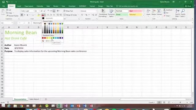 Excel Module2 Part1 Format Cells 640x480 Resolution смотреть онлайн
