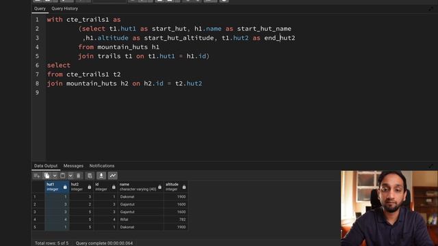 Mountain Huts & Trails - SQL Interview Query 2 | SQL Problem Level "HARD" смотреть онлайн