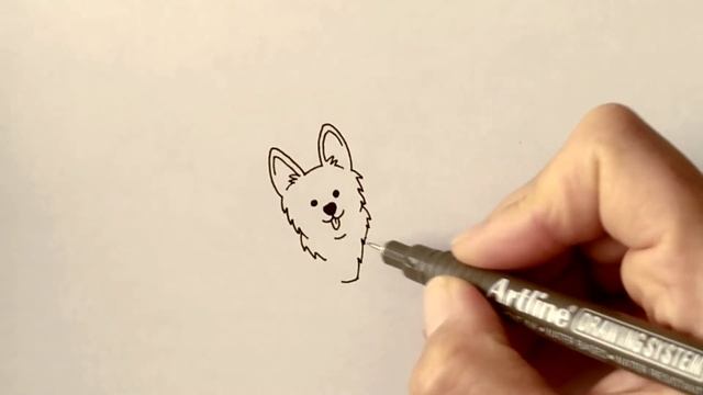 Рисуем Милую Собачку Корги | Drawing a Cute Corgi Dog смотреть онлайн