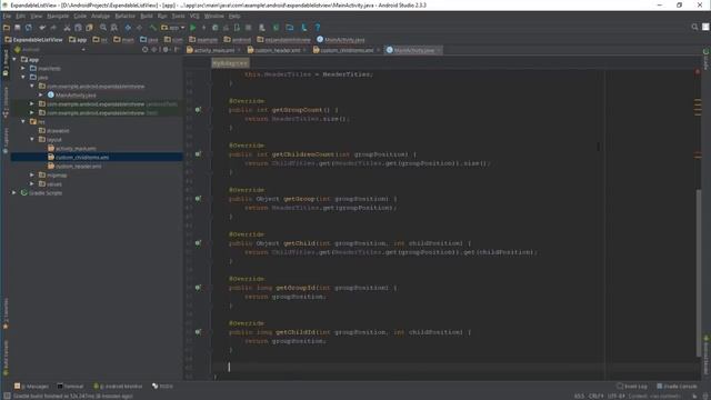 Android Containers Tutorial 31 - Expandable ListView