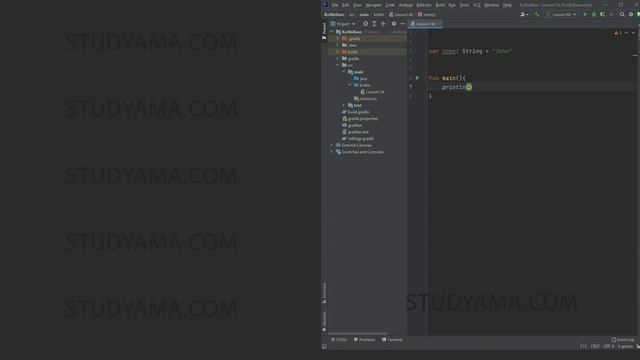 Kotlin Tutorial Programming Language | Base Course | Lesson 3 | Declare a variable in Kotlin смотреть онлайн