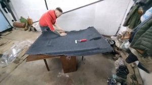 обтяжка потолка карпетом