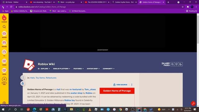??THE GOLDEN HORNS OF PAWNAGE ARE ONSALE! AND THEY ARE SELLING FOR ROBUX ?? смотреть онлайн