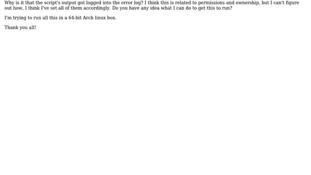 Unix & Linux: Can't get Perl FastCGI script to run on Apache Server: Error 500 (2 Solutions!!) смотреть онлайн