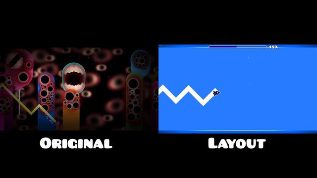 "Peaceful" Original vs Layout | Geometry Dash Comparison смотреть онлайн