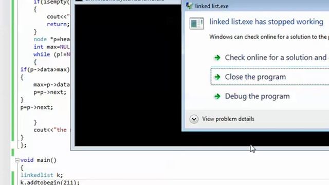 make function to find the max node or item in the linked list смотреть онлайн