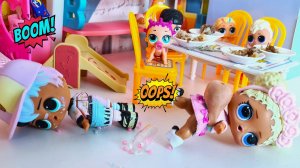 УЛОЖИЛИ ВОСПИТАТЕЛЕЙ ЗА РАЗ ?? Малыши ЛОЛ сюрприз в детском садике! СМЕШНЫЕ Мультики Даринелка