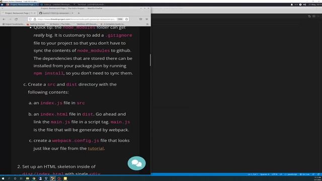 The Odin Project VLOG | Day 106b CODING For BEGINNERS | JavaScript Project Restaurant Page Part 1 смотреть онлайн
