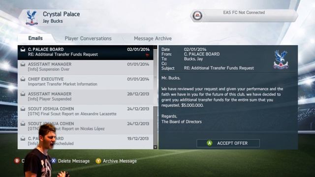 FIFA 14 | Crystal Palace Career Mode - S1E7 - January Transfer Window! смотреть онлайн