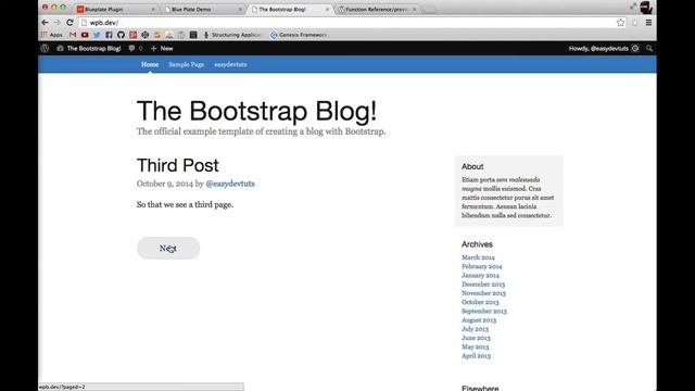 Bootstrap Blog - 6 смотреть онлайн