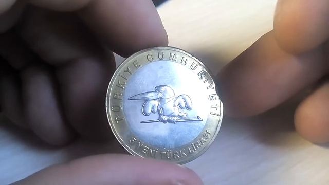 Биметаллические монеты Турция 5 новых лир 2005 (305) Универсиада 2005 смотреть онлайн